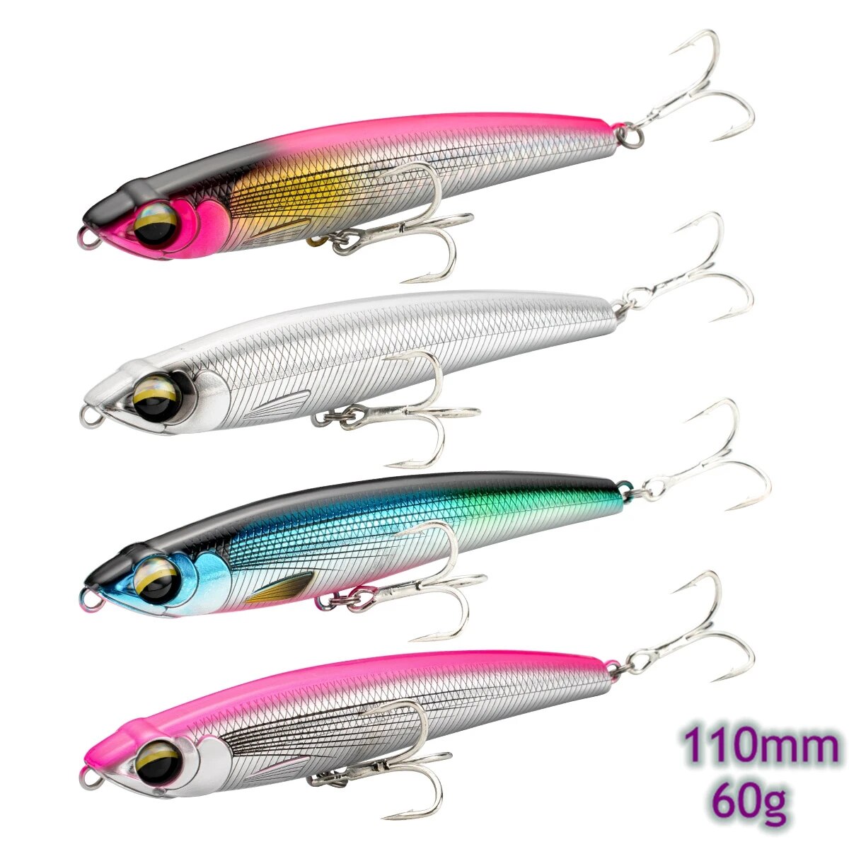 Fishing Lure Buzzbait - Sinking Pencil Fishing Lures 110MM 60G