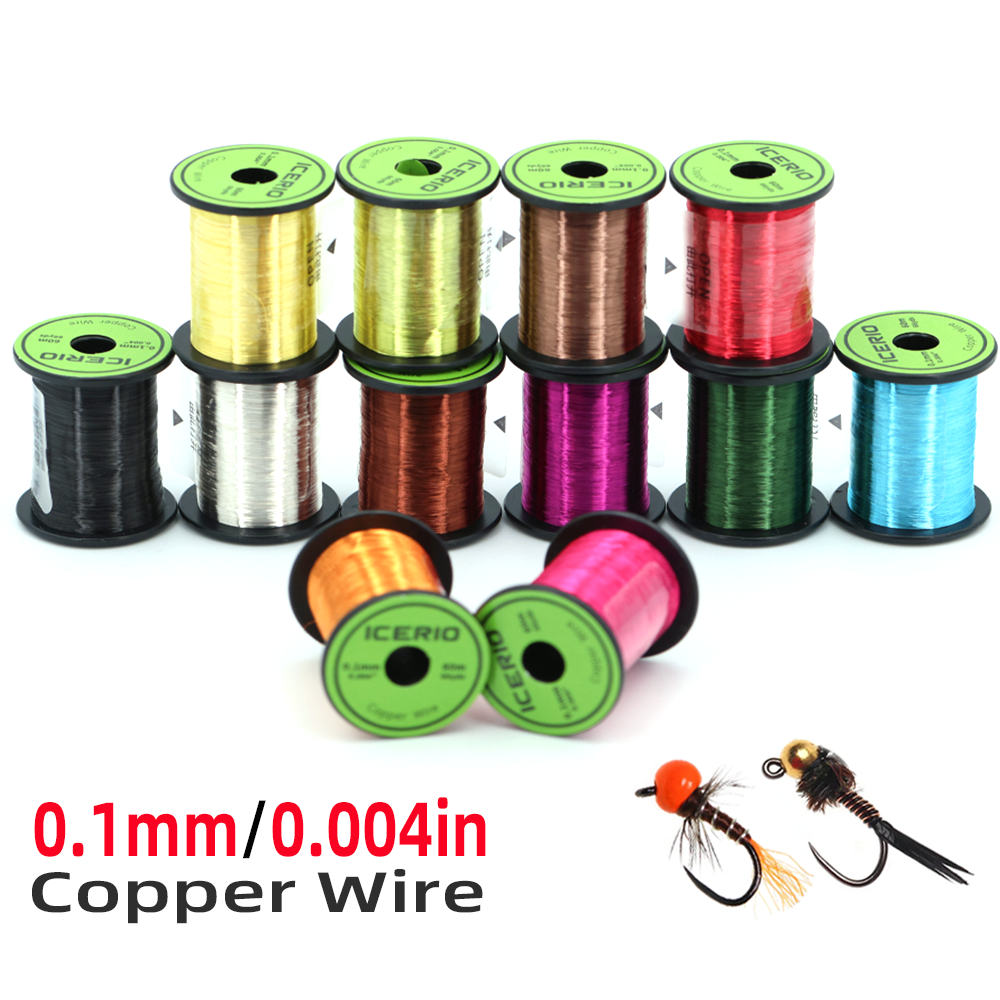 Fishing Lure Accessories - 1pc/12pcs 0.1mm 60M Ultra Fine Copper