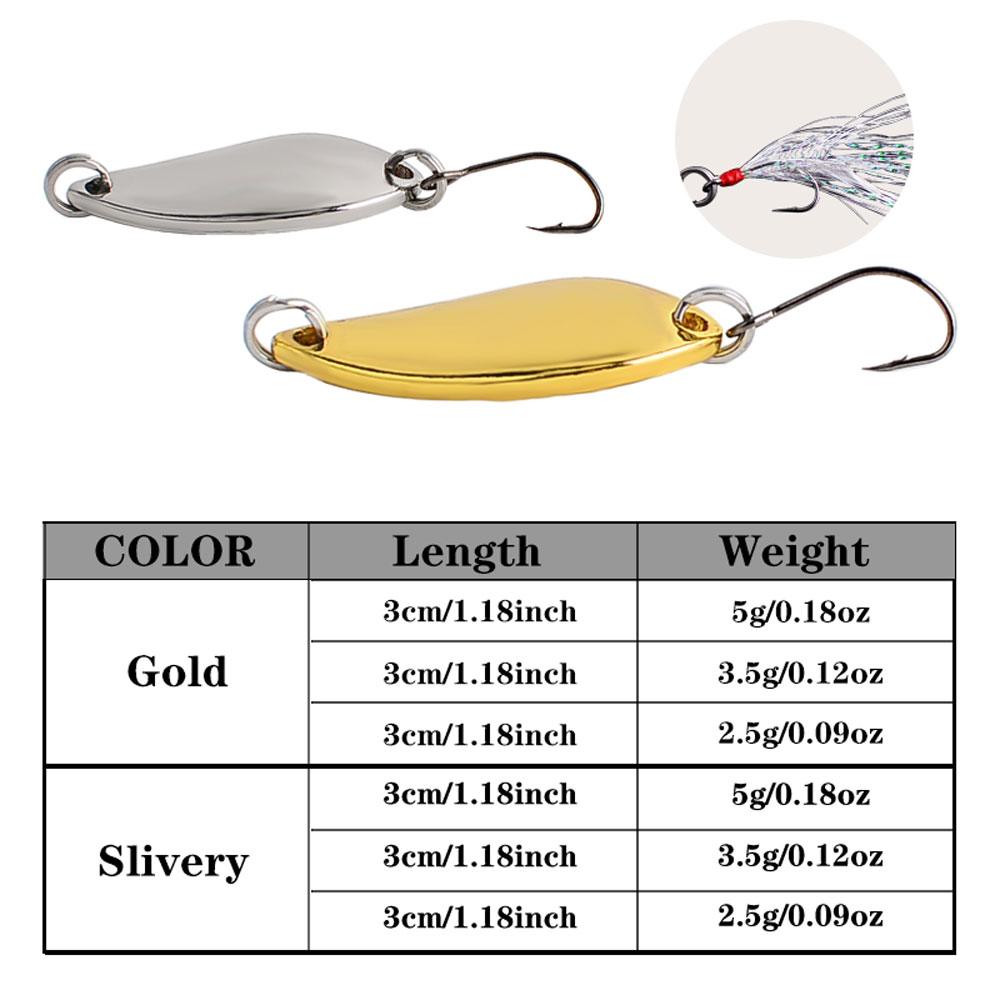 12pcs Metal Spoon Spinner Lure - Fishing Lure Crankbait recensione e prezzo