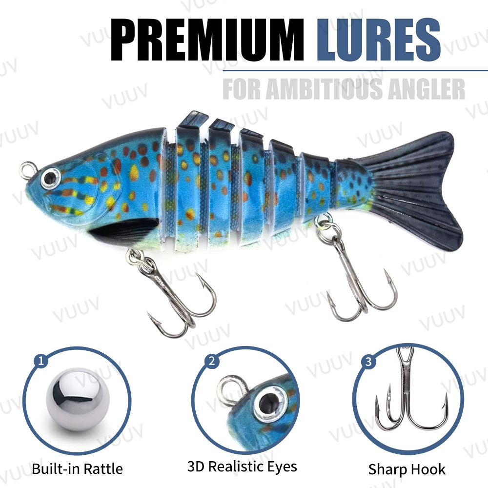 10 pcs Multi-Joint Swimbait Fi - Fishing Lure Popper recensione e prezzo