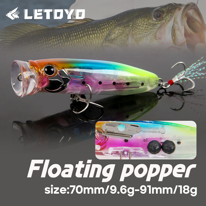 LETOYO 9.6g/18g Floating Poppe - Fishing Lure Popper recensione e prezzo