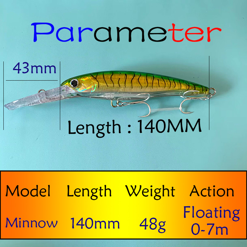 Testar Fishing Lure 140mm 48g  - Fishing Lure Spoon recensione e prezzo