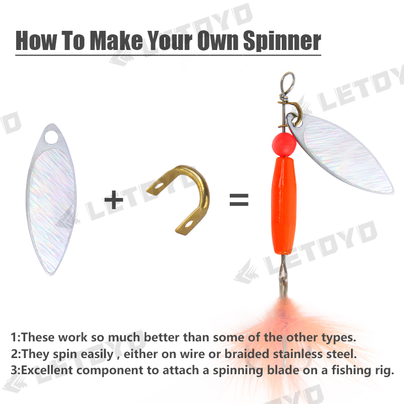 LETOYO 100pcs Folded Clevises  - Fishing Lure Spinner recensione e prezzo