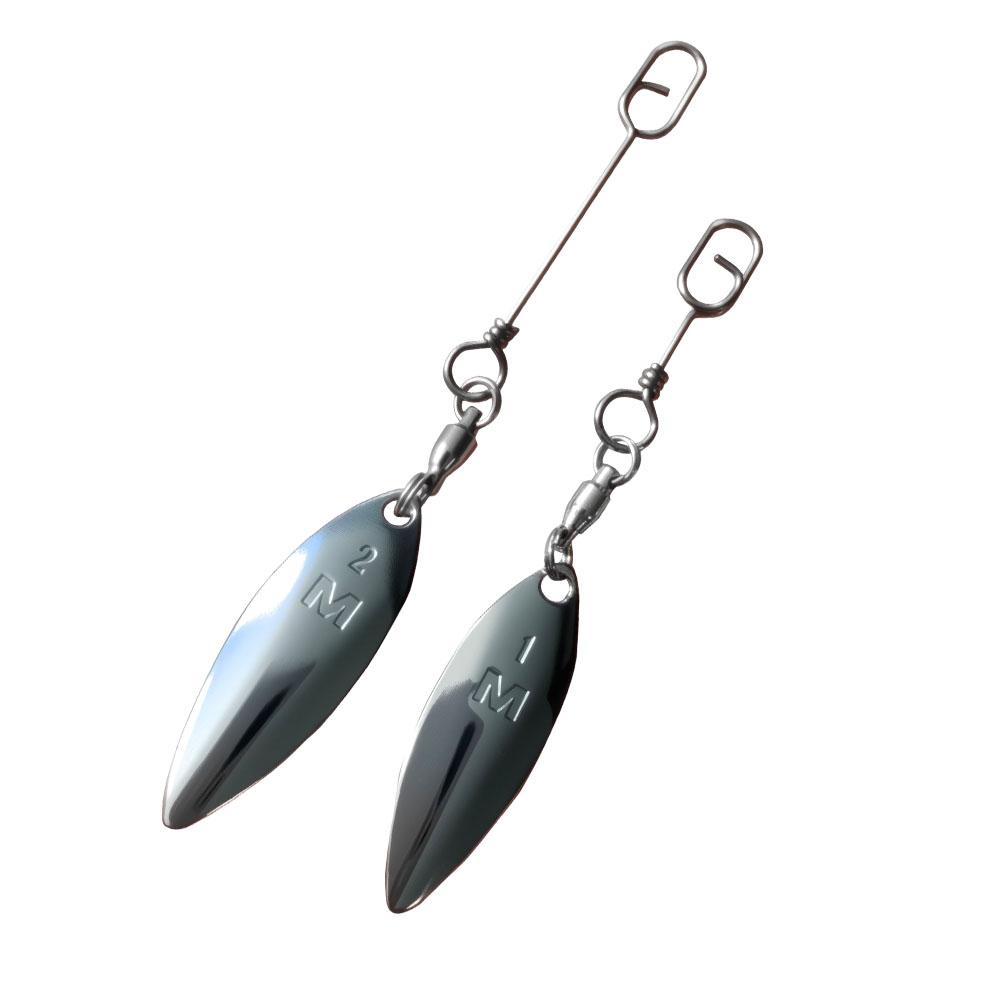 10pcs Willowleaf Blades Spinne - Fishing Lure Blade Bait recensione e prezzo