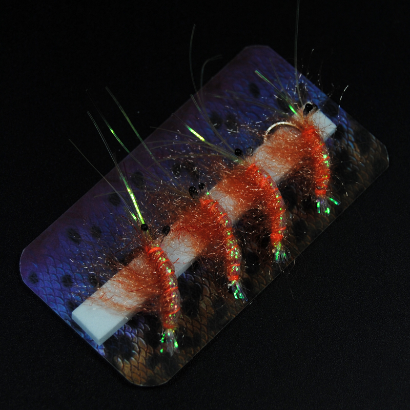 4PCS #6 Orange Color Shrimp Fl - Fishing Lure Soft Plastic recensione e prezzo
