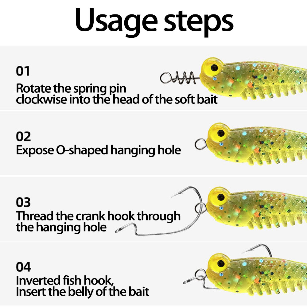 MNFT 50Pcs Soft Lure Centering - Fishing Lure Soft Plastic recensione e prezzo