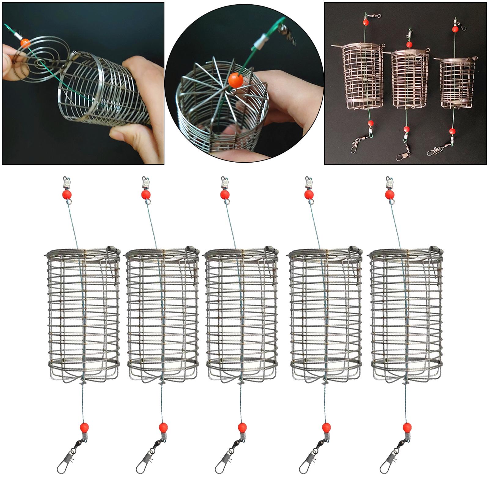 5x Solid Fishing Feeder Cage T - Fishing Lure Box recensione e prezzo