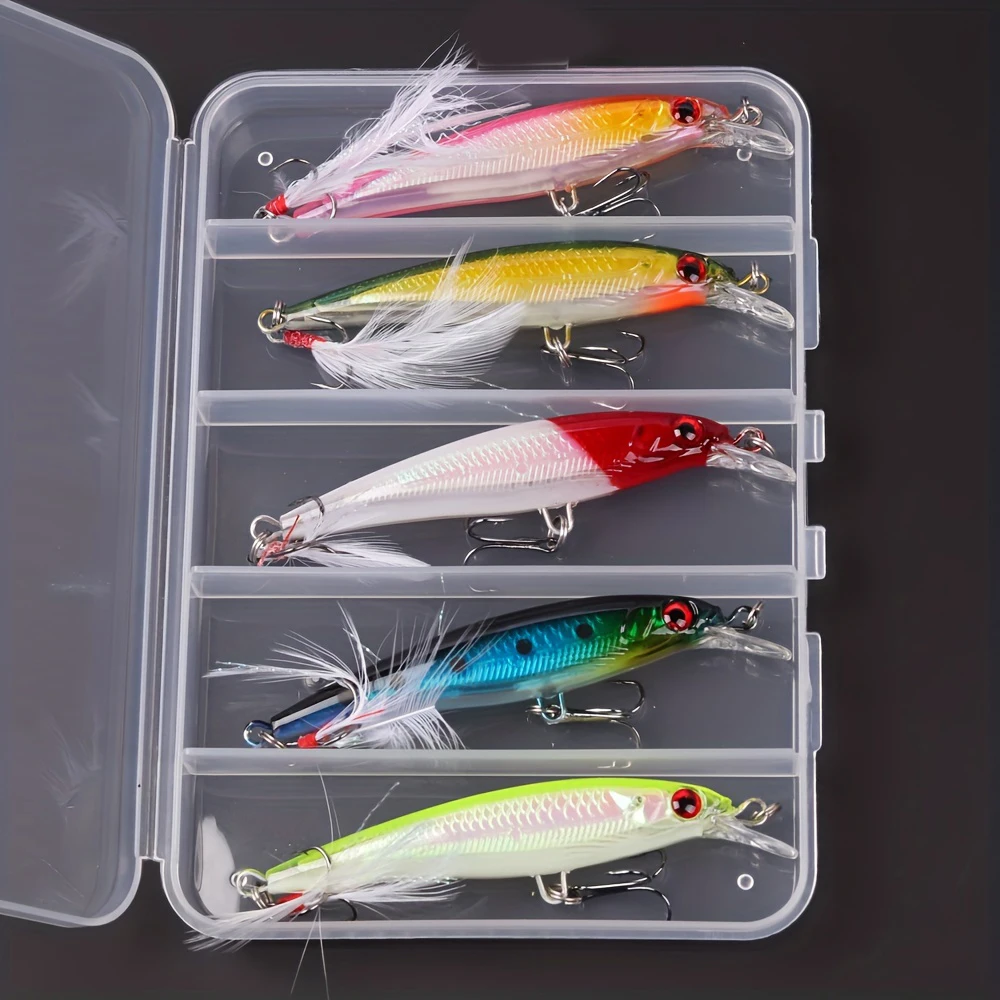 5pcs/box Laser 3D Eyes Bionic  - Fishing Lure Box recensione e prezzo