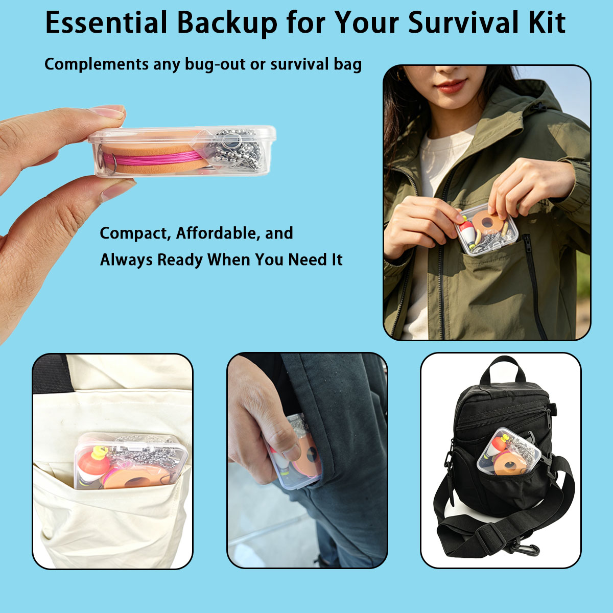 Portable Emergency Fishing Gea - Fishing Lure Making Kit recensione e prezzo