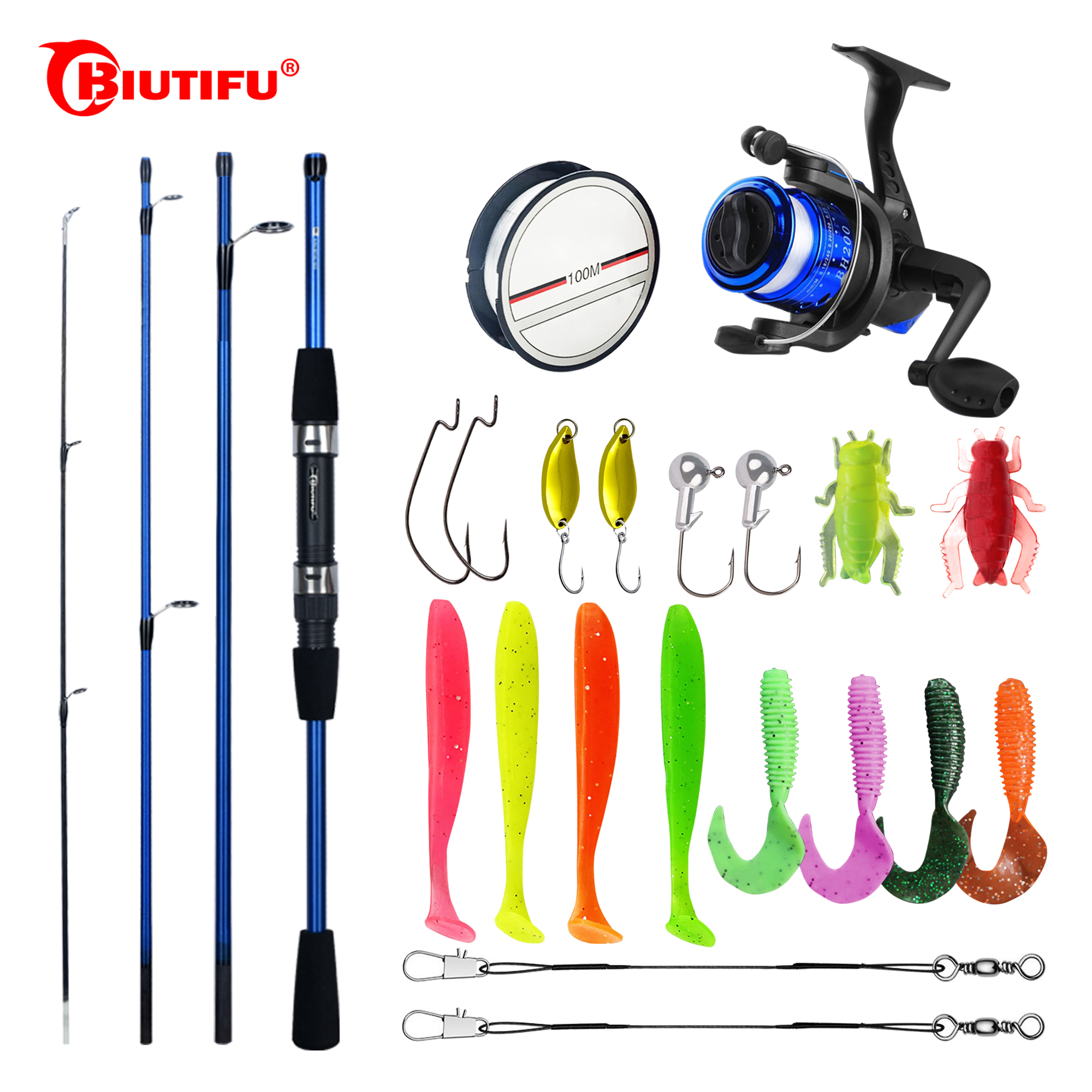 BIUTIFU Spinning Fishing Rod S - Fishing Lure Spinner recensione e prezzo